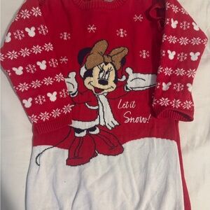 Disney Red and White Minnie Mouse Winter Dress